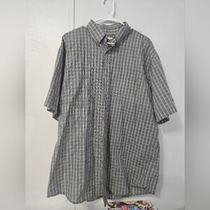 Wrangler Riata Gray Plaid Button Down Shirt!